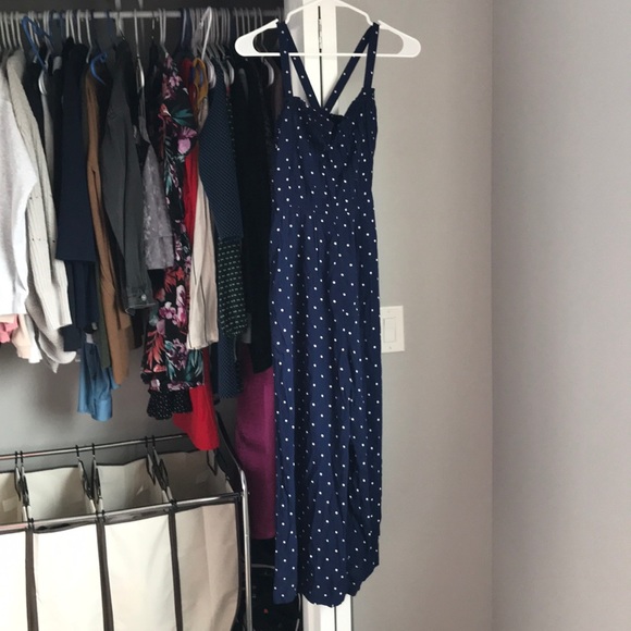 Madewell Polka Dot Jumpsuit, NWT missing button - Picture 11 of 14